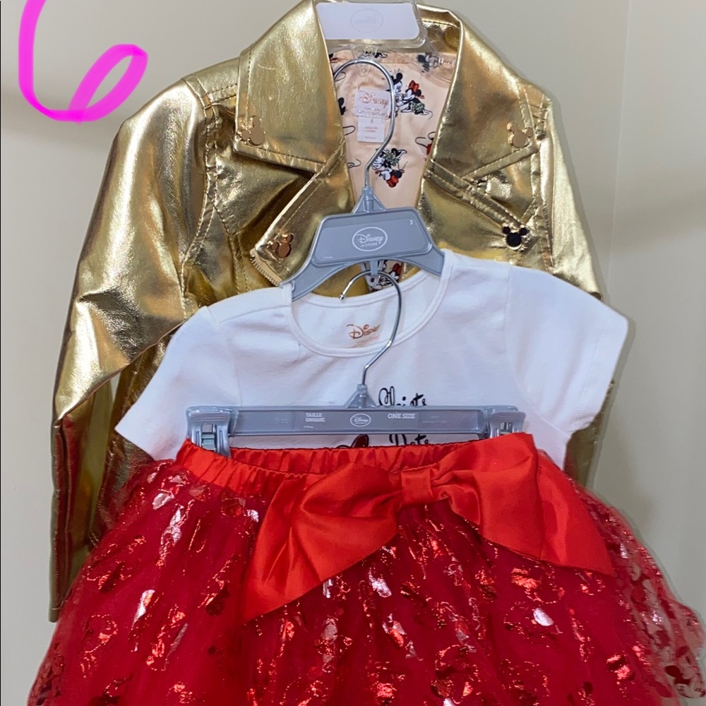 Minnie Mouse Tutu Outfit with Moto Jacket